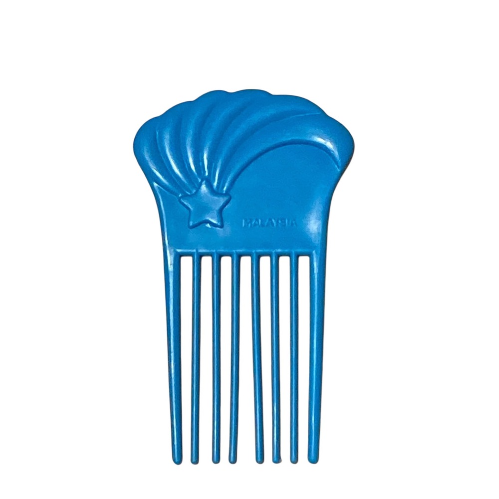 Vintage Blue Shooting Star Shell Hair Comb Toy Accessory Malaysia